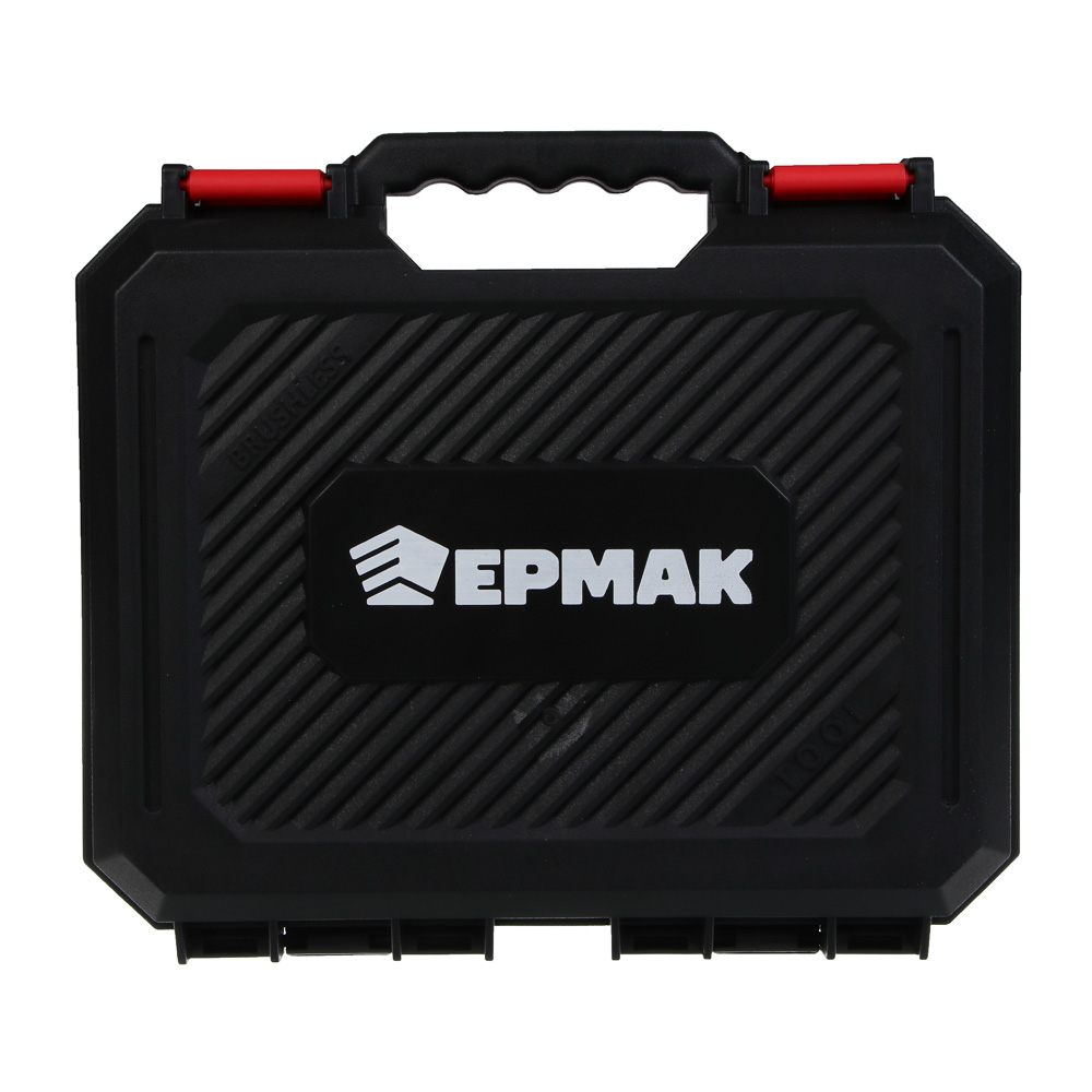 ЕРМАК Дрель-Шуруповерт бесщеточный в кейсе, 2 АКБ, 20в/2А, короткий корпус - #8