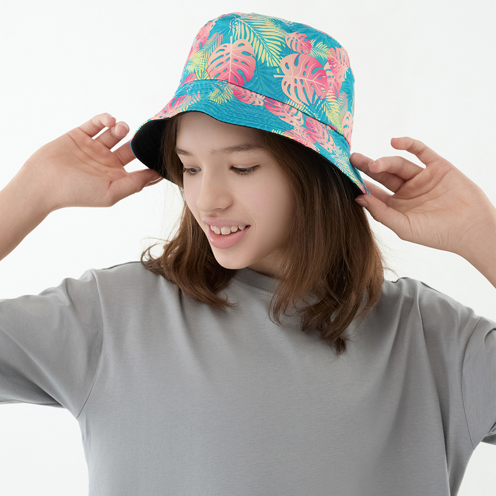 GALANTE Панама подростковая, р.56, 100% полиэстер, листья, ВЛ25-07 - #9