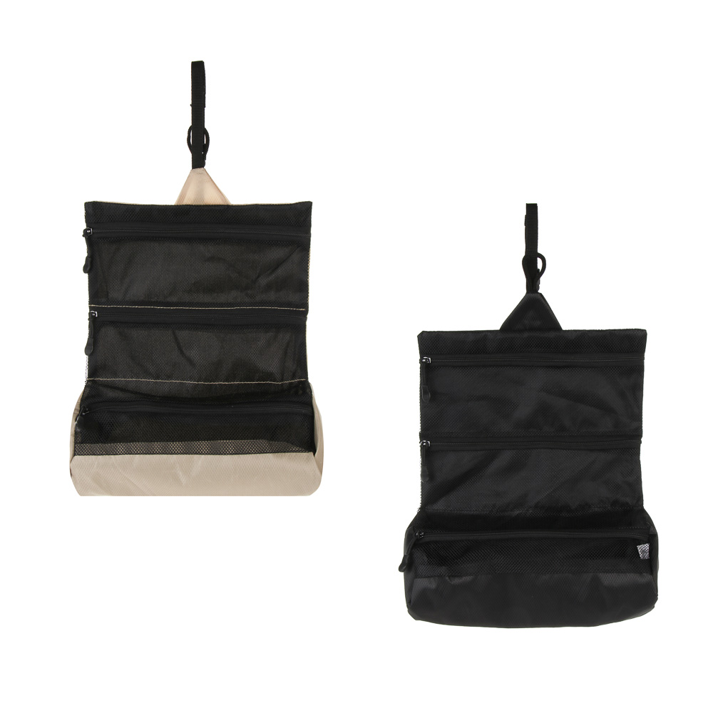 Косметичка дорожная складная в сложенном виде 23,5х11x8 см, полиэстер, 2 цвета - #1