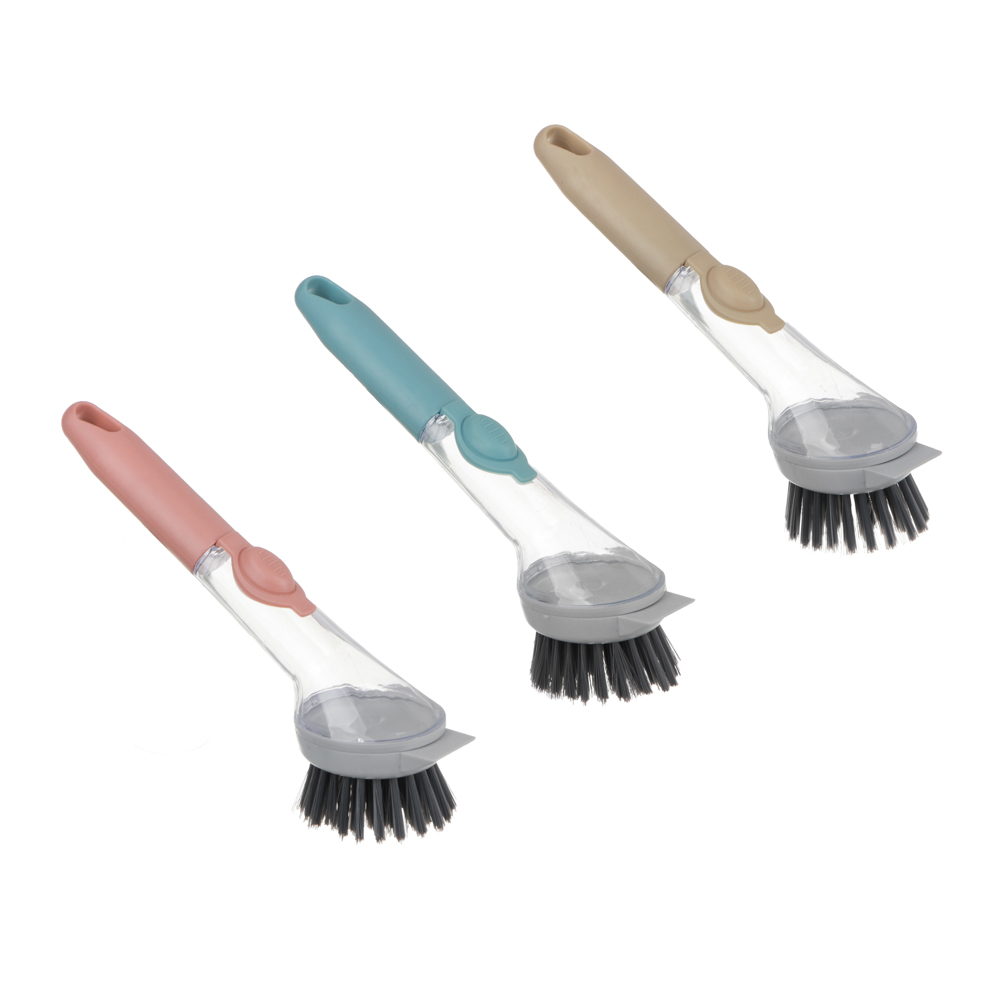 Щетка для посуды с дозатором тм Vetta, 23,5х7х4,5 см, полипропилен, серая - #1