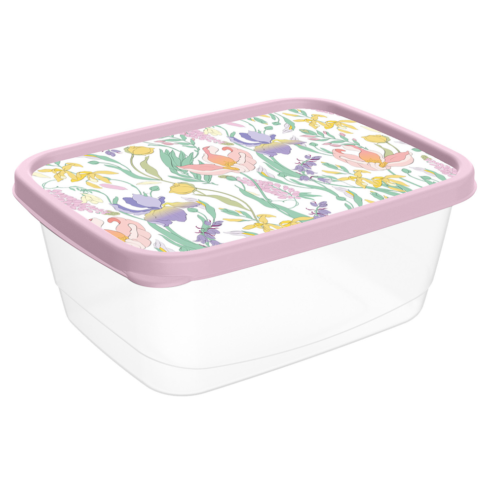 Ботаника Контейнер для продуктов прямоугольный 0,85л, пластик, 3 цвета - #4