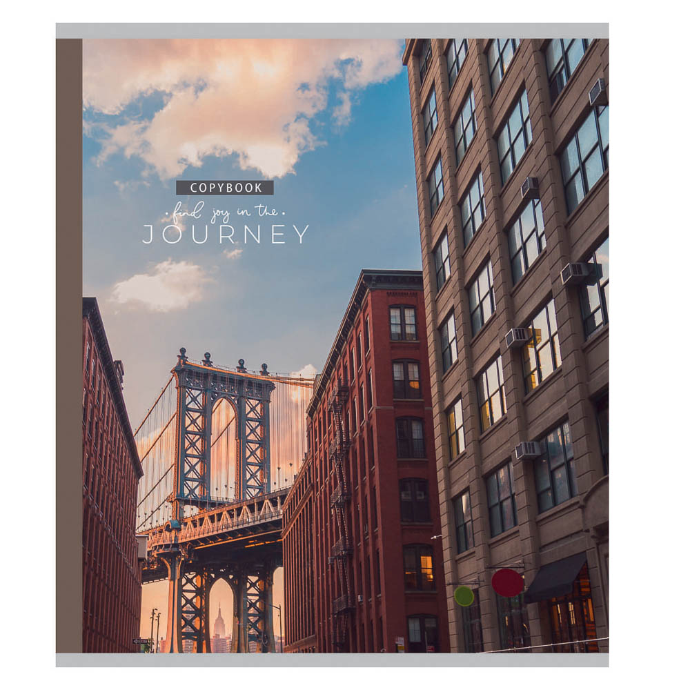 Тетрадь 48 л., А5, в клетку, БЕЛЫЕ ЛИСТЫ, обложка картон, скрепка, ВД-лак - #4