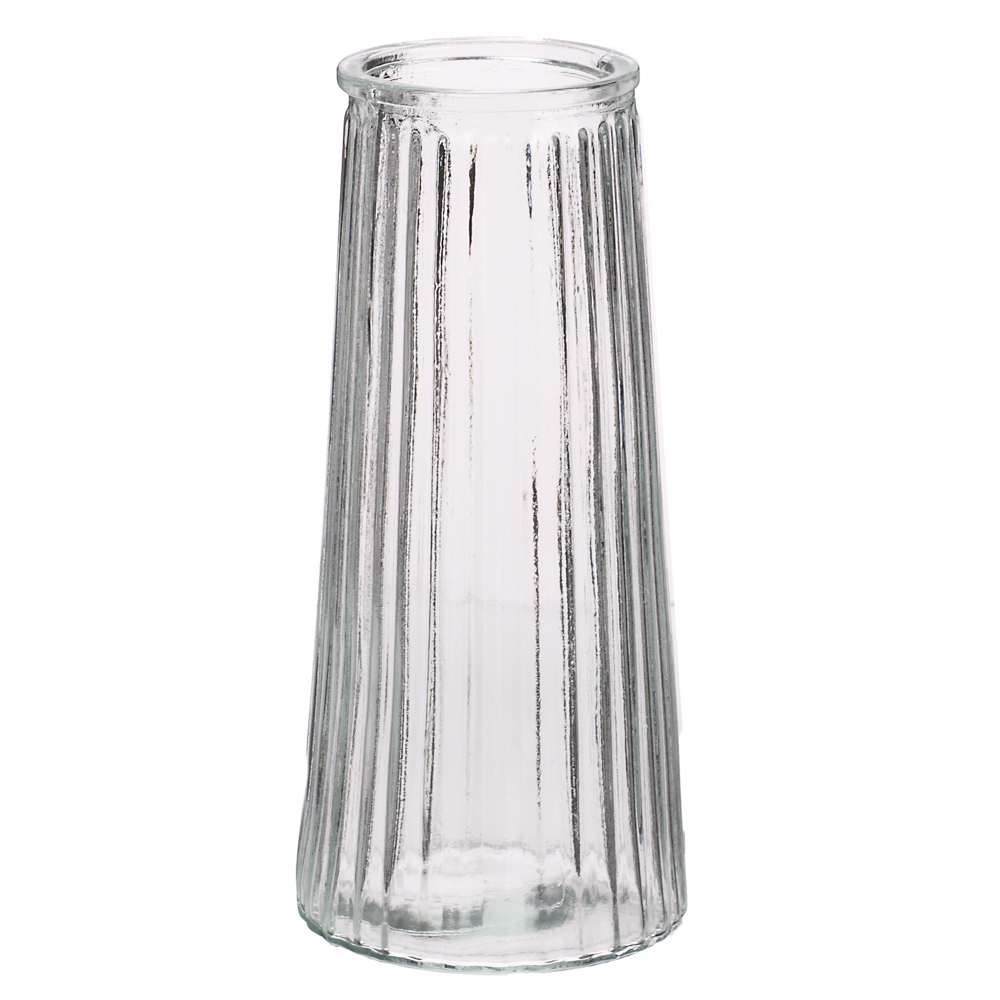 Ваза стеклянная, 8,5х6,5х20 см, 2 дизайна - #4