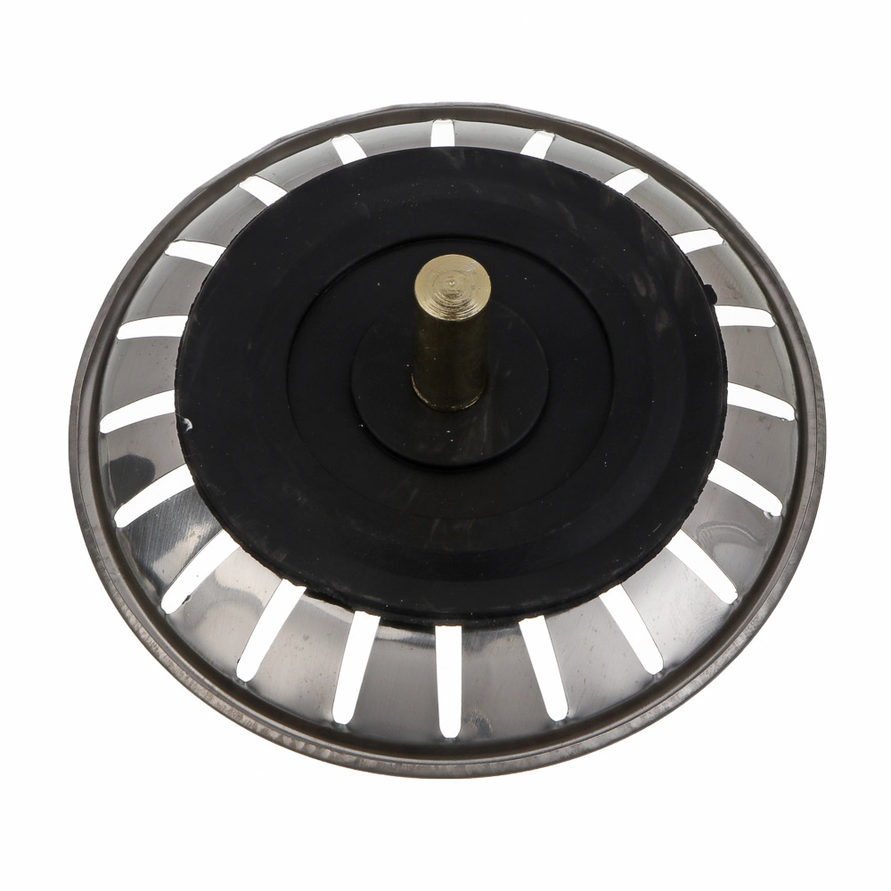 Сеточка-фильтр сменная, для кухонной мойки, d=77 мм, нерж.сталь, хром - #4