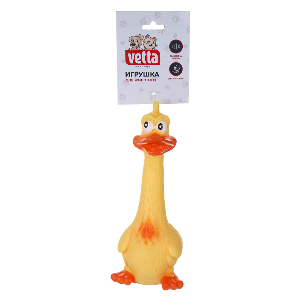 VETTA Игрушка для домашних животных, ПВХ, 7,5х20 см, утка - #4