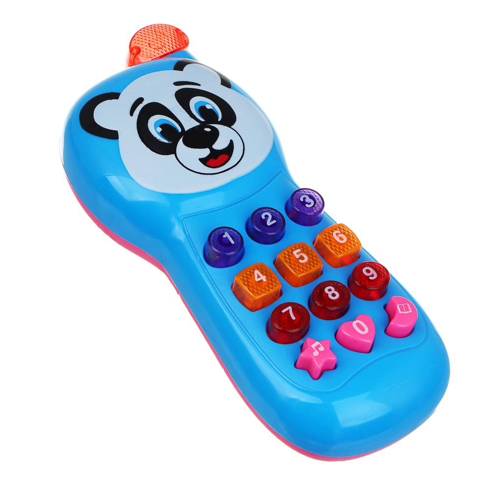 ИГРОЛЕНД Игрушка электронная телефон обучающий, свет, звук, ABS, пит. 2АА, 17,8х7,3х3,5см, 3 диз - #6
