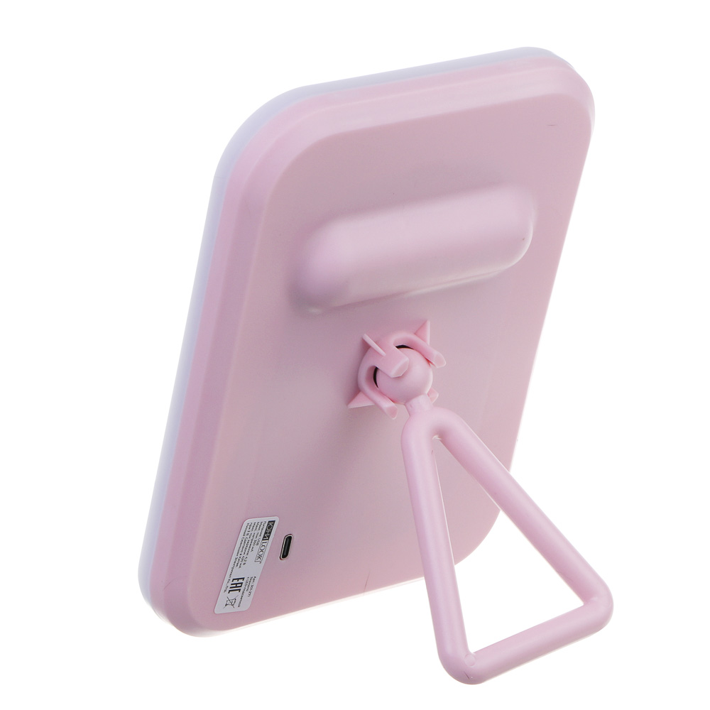 Зеркало настольное тм ЮL. Аженто с LED подсветкой, полипропилен, стекло, 19,5х14,3см, 2 цвета - #5