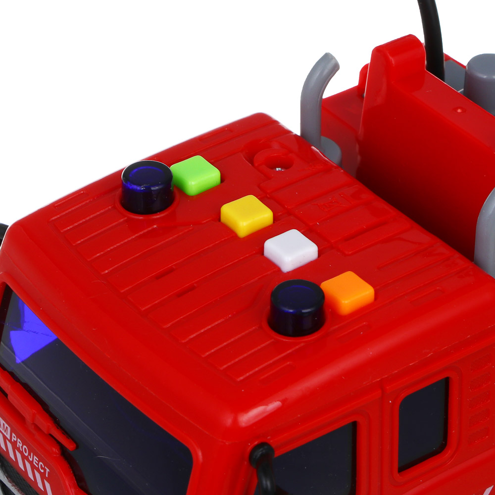 ИГРОЛЕНД Пожарная машина, свет, звук, стреляет водой, 3хAG13, PP, 29х10,5х17,5 см - #11