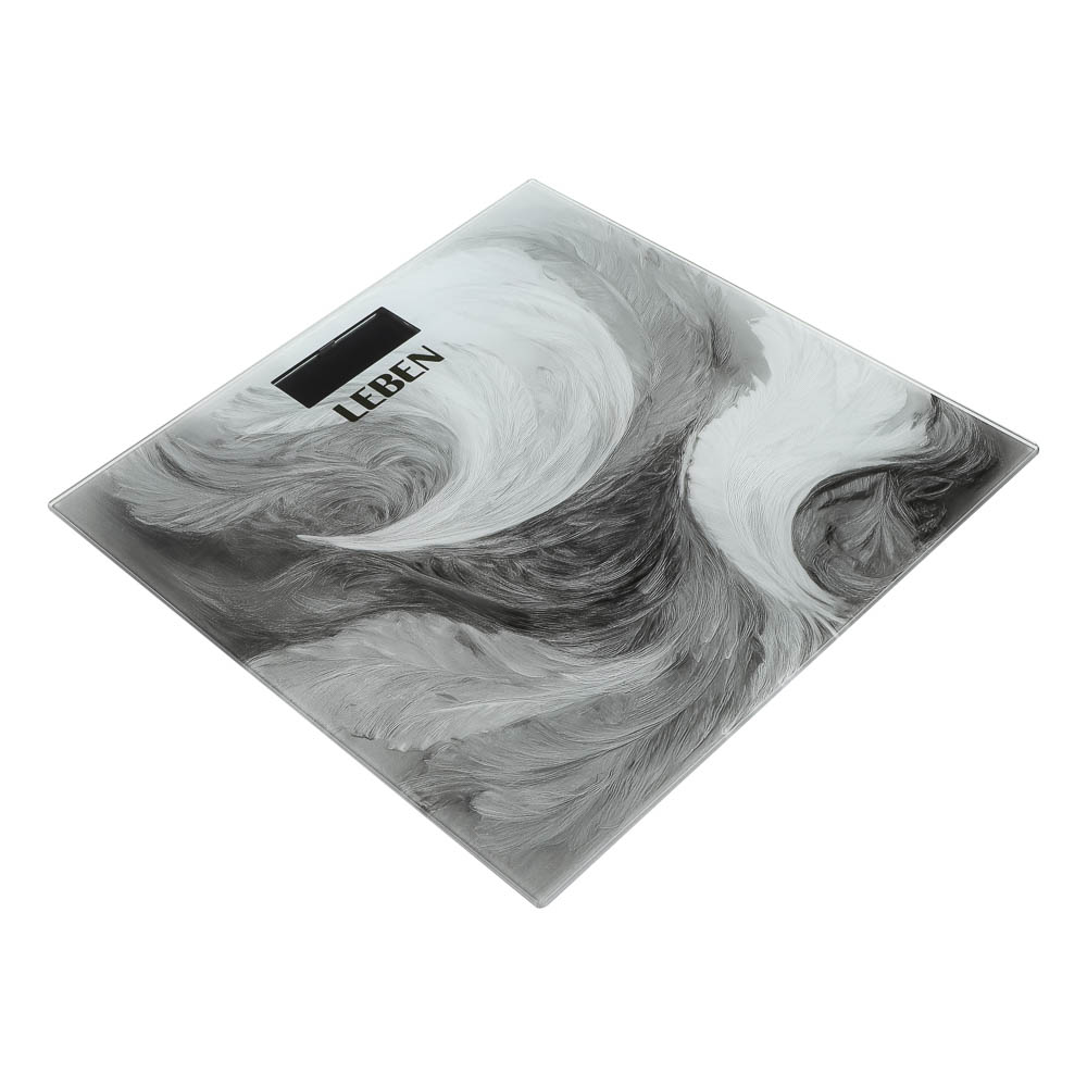 LEBEN Весы напольные электронные "Grey", ЖК-дисплей, макс. нагр.до 180кг - #4