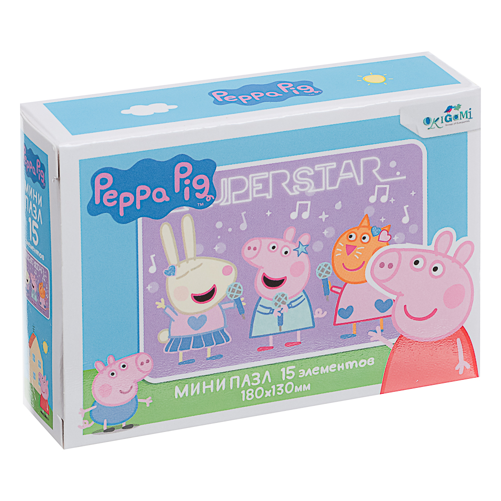 Свинка Пеппа.Пазл Мини.15Эл, 9x2,5x6,5см - #2