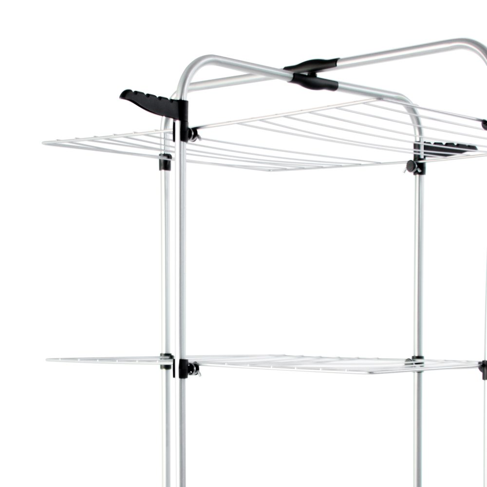 VETTA Сушилка для белья напольная, вертикал., 4 полки, на колесиках, окрашен. сталь, 70x61x175см - #2