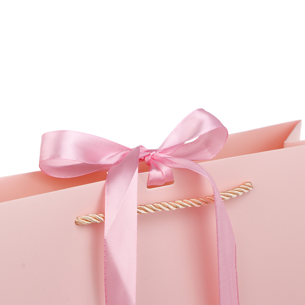 Пакет подарочный вскч бум., 210 гр, с лентой, L 32x26x11 см, 4 цвета - #3