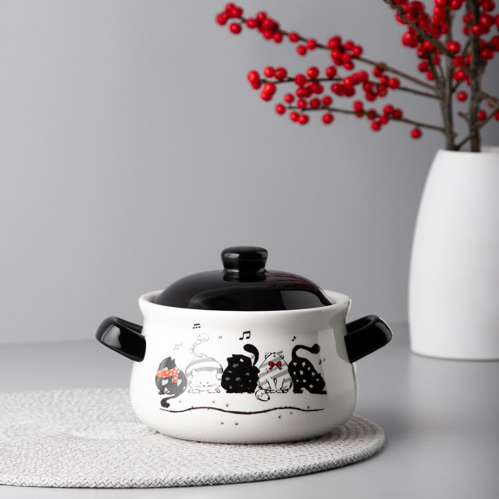 MILLIMI Хвостатые друзья Горшочек для запекания, 500 мл, 17x12x10