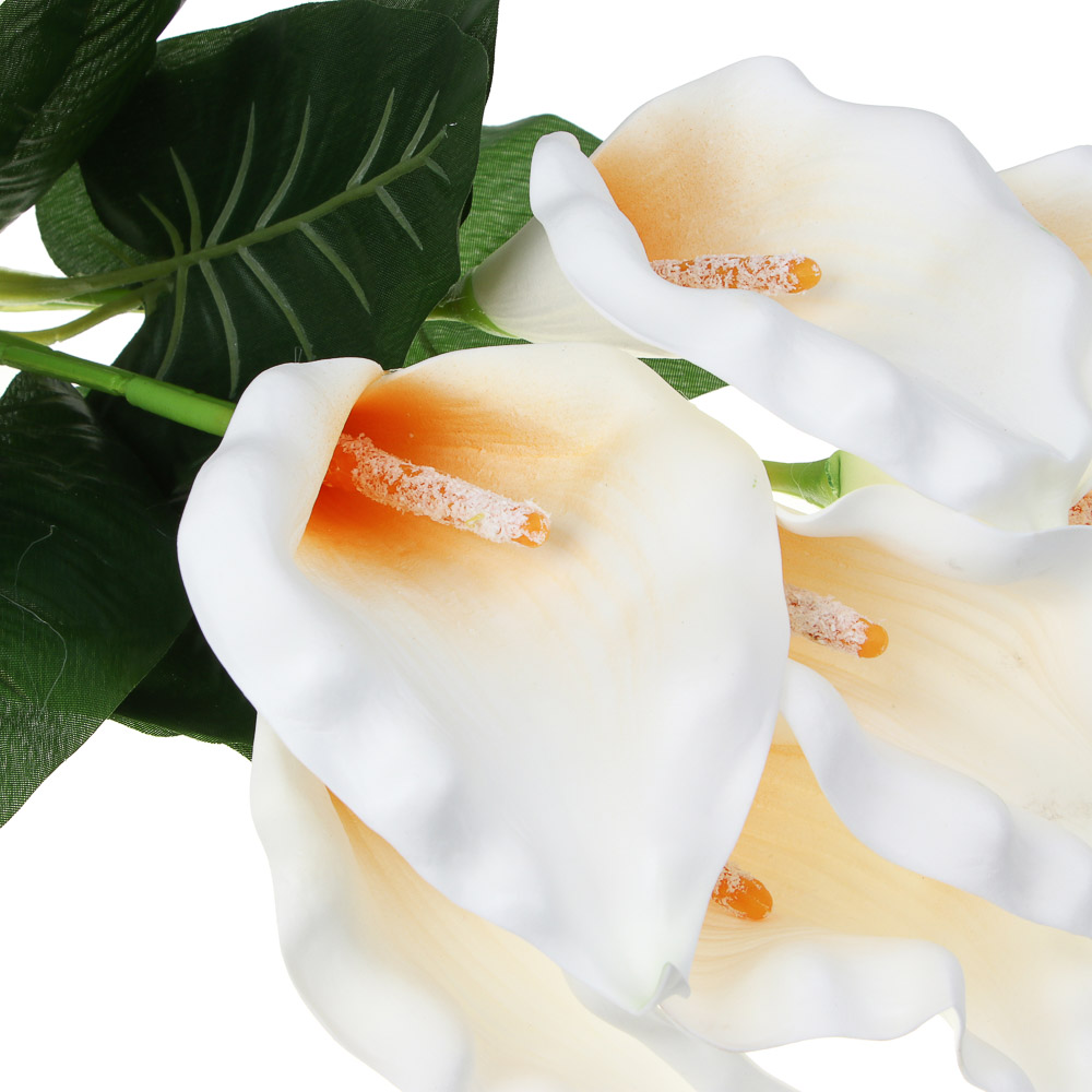 LADECOR Цветок искусственный каллы, 60 см, ткань, EVA, пластик, железная проволока - #2