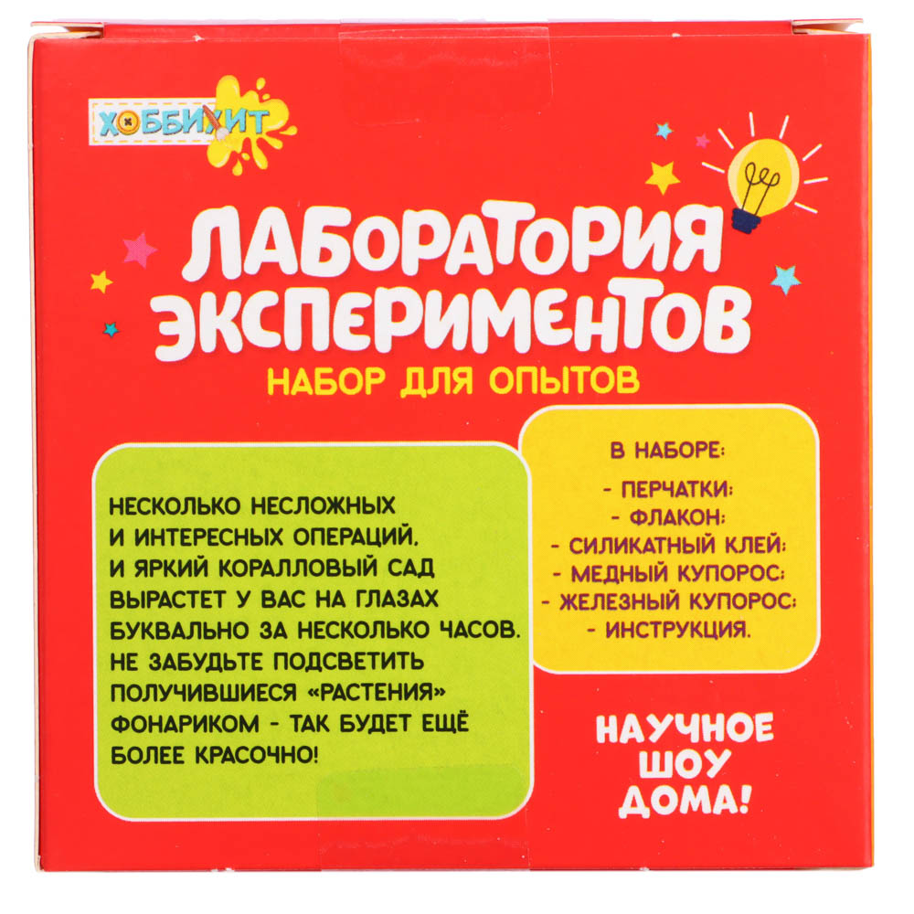 ХОББИХИТ Набор для опытов "Лаборатория экспериментов", 8х8х5,5см, 6-12 дизайнов - #10
