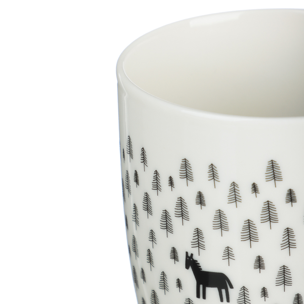 MILLIMI Ассорти Кружка, 340мл, 3 дизайна, фарфор - #4