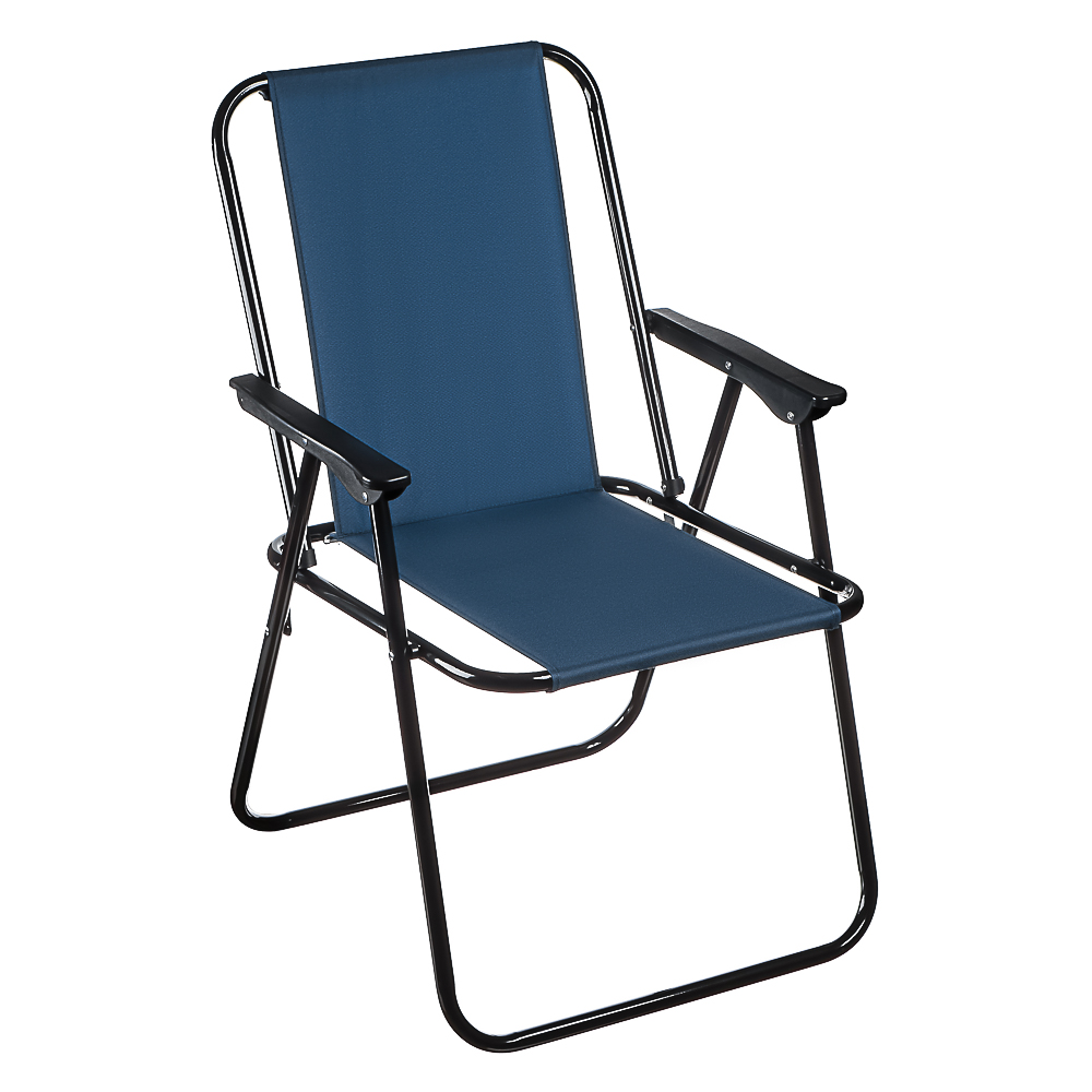 Кресло складное тм РУССО ТУРИСТО, до 120 кг, 51х38х74см, полиэстер, сталь - #1