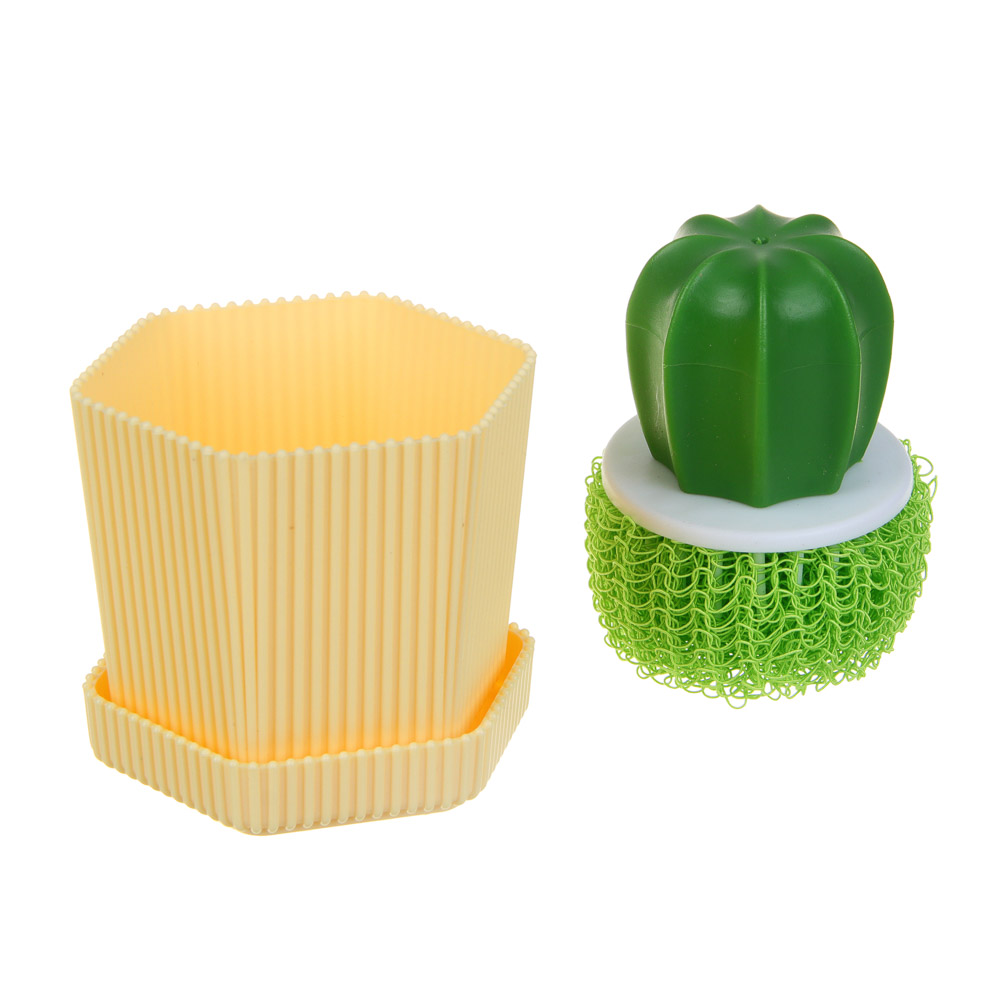 VETTA Щетка-кактус, полипропилен, пластик 8,5х10 см - #2