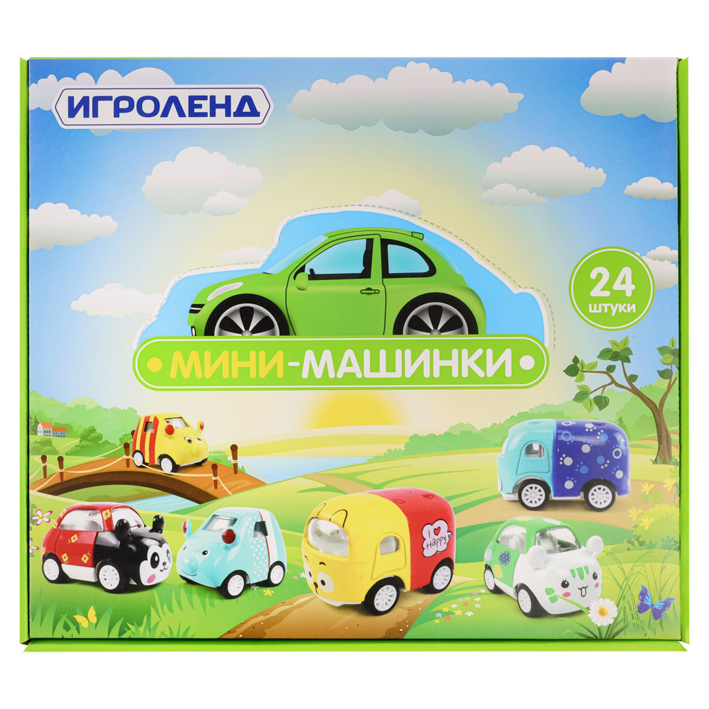 ИГРОЛЕНД Машинка, металл, ABS, 5x3x3см, 8 дизайнов - #9