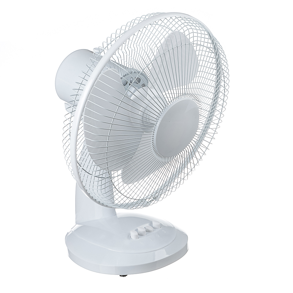 Вентилятор настольный тм LEBEN 45Вт, 3 скорости, диаметр 34см, 220в, белый - #1