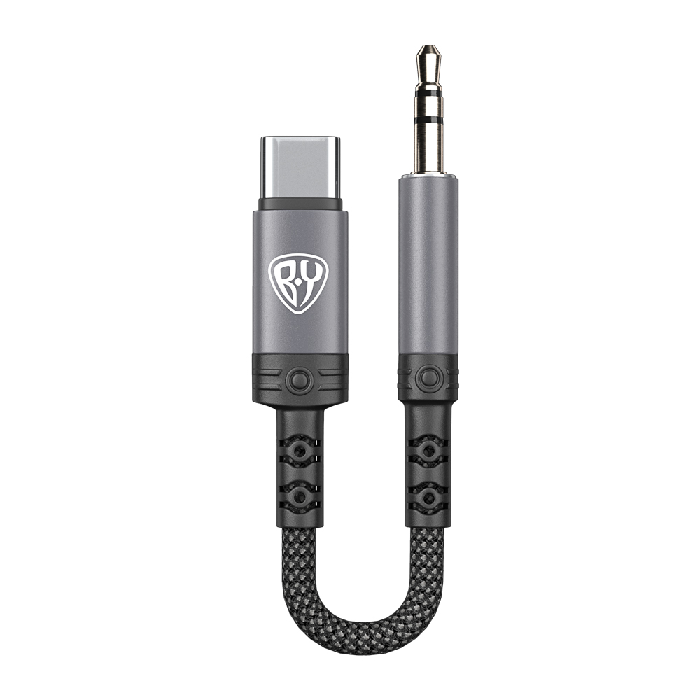 Аудиокабель Type С-AUX (M) 3.5мм mini jack 4pin BY SoundCore, 1.2 м, позолоченный, нейлон, черный - #1