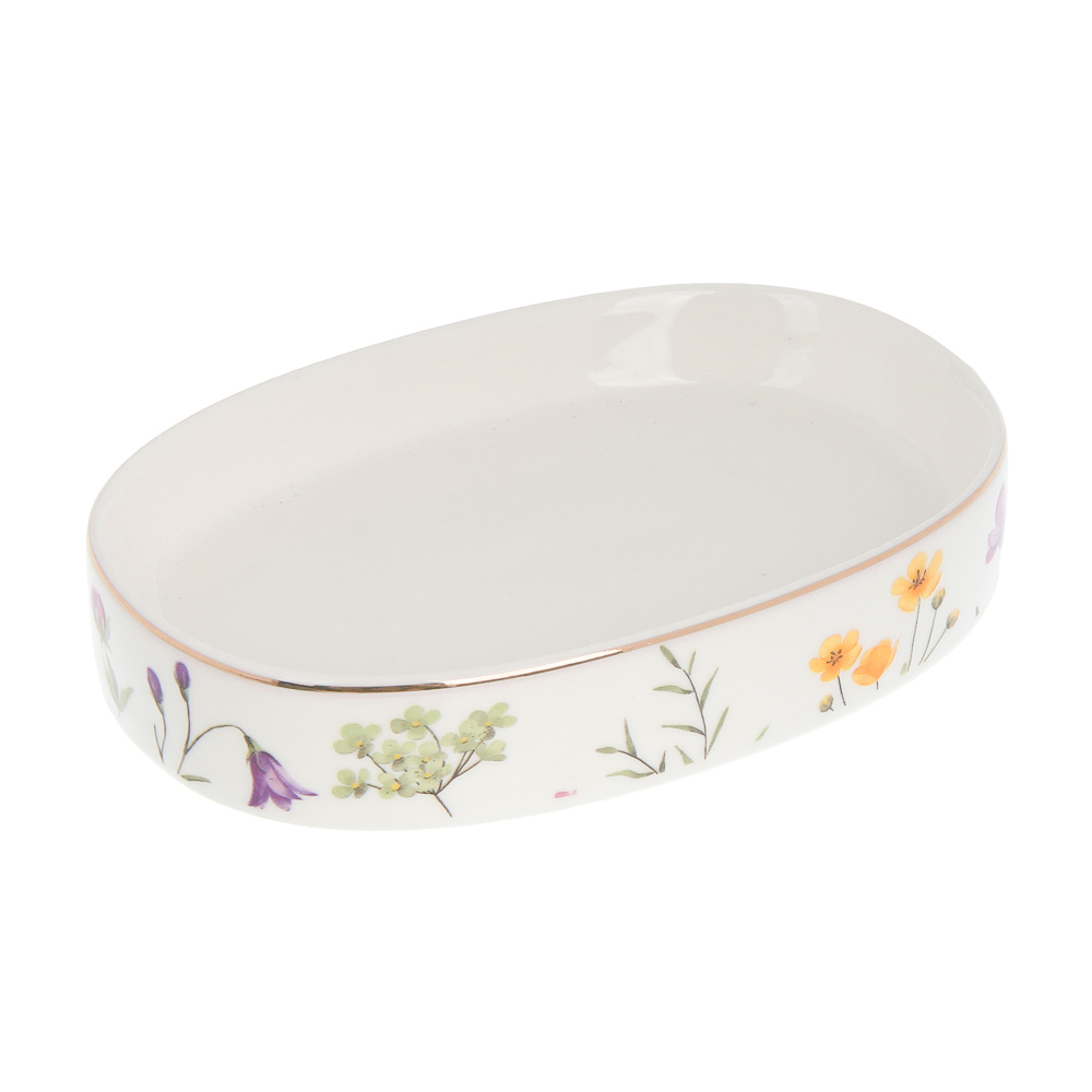 Мыльница тм VETTA Вирджиния, керамогранит, белый, 11,5x8,5x2см - #2