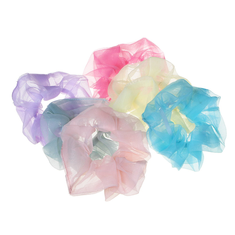 BERIOTTI Резинка для волос, полиэстер, d5см, 4-6 цветов, 16.11-1 - #1