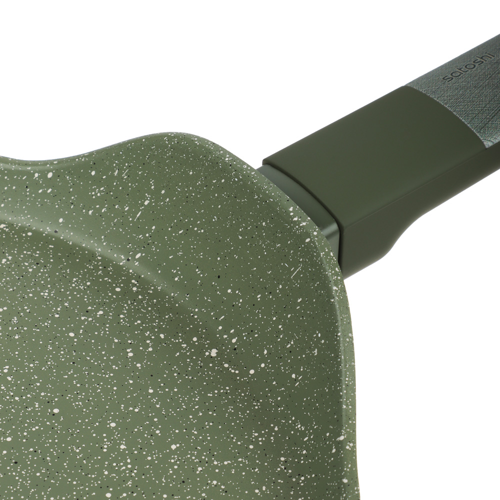 SATOSHI Кантри Сковорода литая блинная d24см, антипригарное покрытие мрамор, индукция, 3 цвета - #8