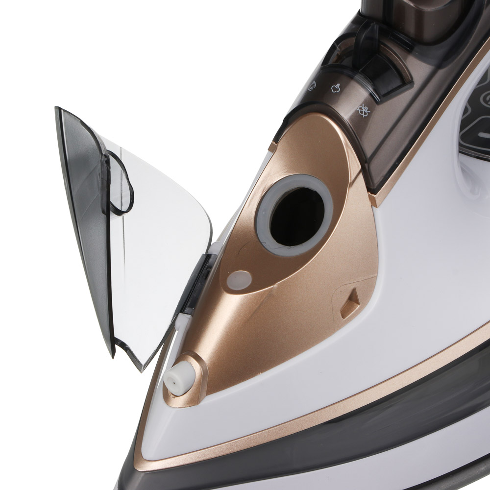 LEBEN Утюг с отпаривателем 3000 Вт, керамика, цифр. дисплей (антинакипь, антикапля, автоотключение) - #10