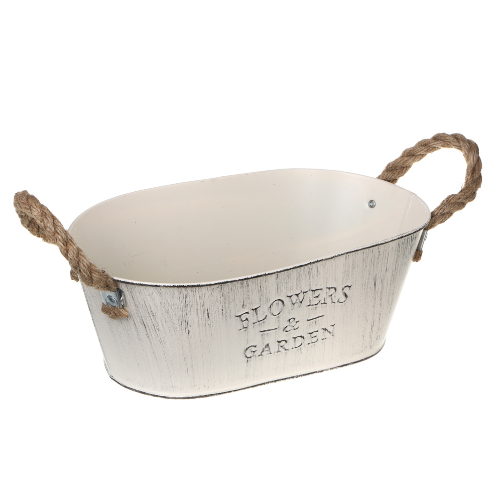 Кашпо тм INBLOOM, 26х10см, металл - #1