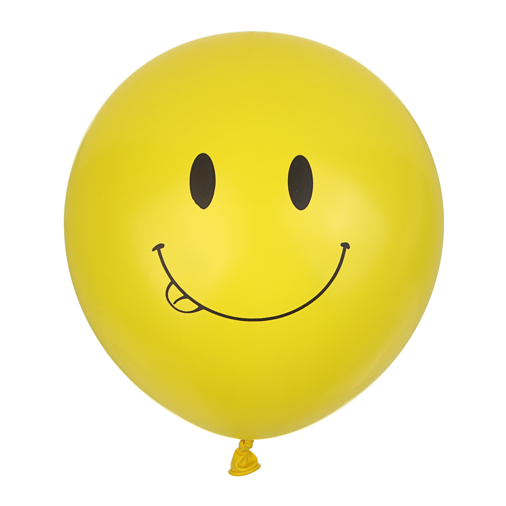 Набор воздушных шаров тм Fntastic, 5 шт, 12", с цветным рисунком Смайлы - #2