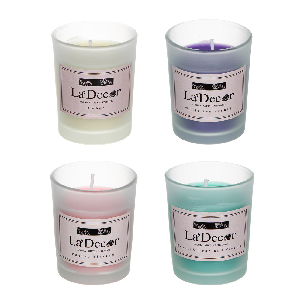 Свеча ароматическая LADECOR, цветные, 5,5x6,5 см - #4