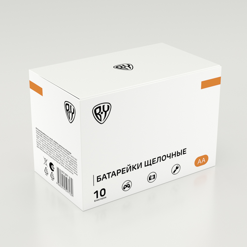 Первая цена Батарейки 4шт, тип АA, "Alkaline" щелочная в блистере - #3