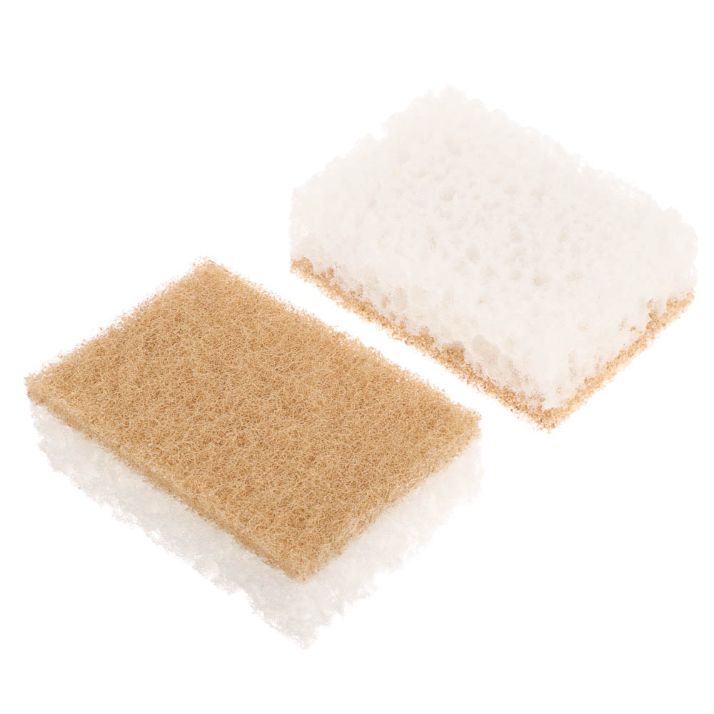 VETTA Набор губок для мытья посуды, 5 шт, 98x66x30мм, коралл белый - #2