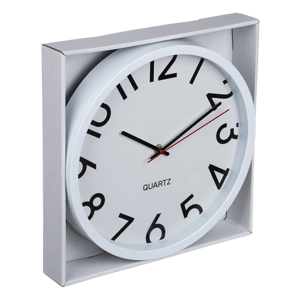 LADECOR CHRONO Часы настенные круглые, пластик, d30 см, 1xAA, арт.06-17 - #4