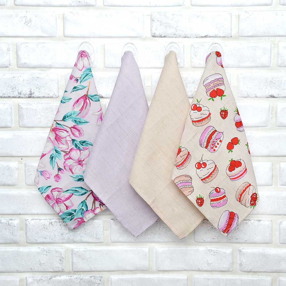 PROVANCE Полотенце кухонное, рогожка, 100% хлопок, 30х50см, "Стиль", 4 дизайна - #2