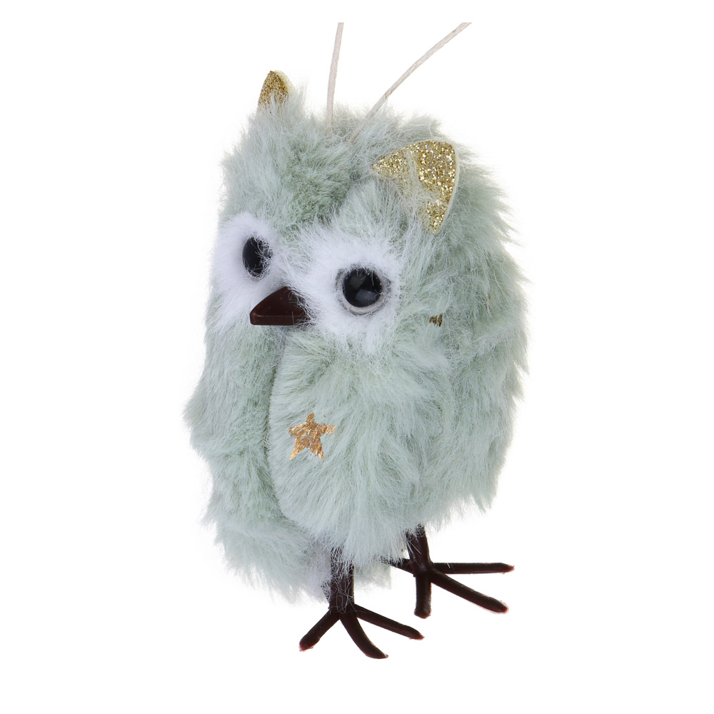 СНОУ БУМ Сувенир елочный Совенок 8 см, полиэстер, 3 вида - #3