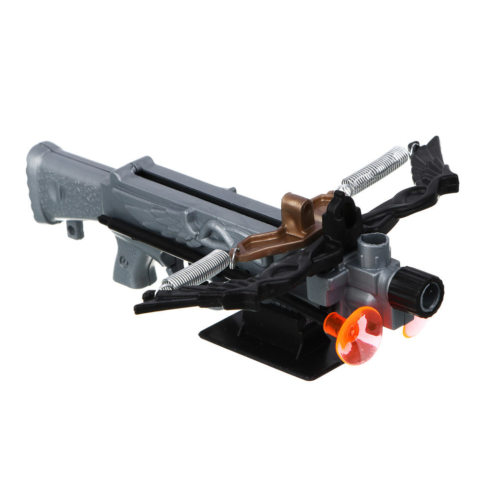 ИГРОЛЕНД Мини-арбалет на пружинах "Точный выстрел", 2 стрелы с присосками, PP, 14х5х18 см, 2 диз - #11