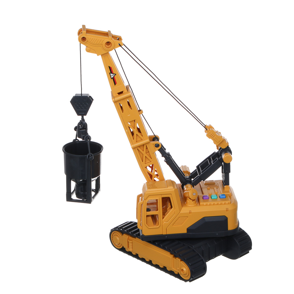 ИГРОЛЕНД Инерционный строительный кран, свет, звук, 3хAG13, ABS, 35х17х25 см - #9