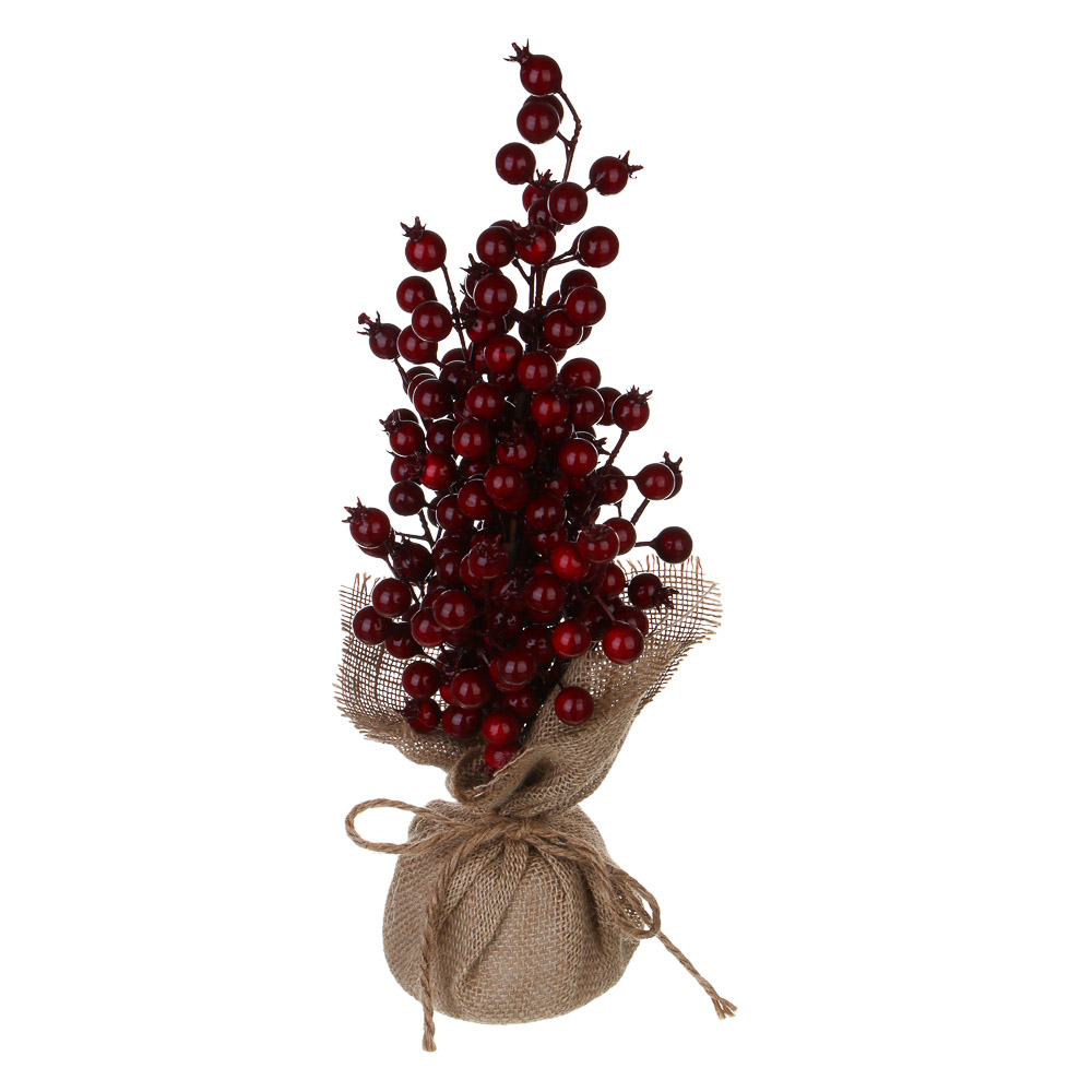 СНОУ БУМ Новогодний декор 40 см, пенопласт, мешковина, металл, 2 дизайна - #5