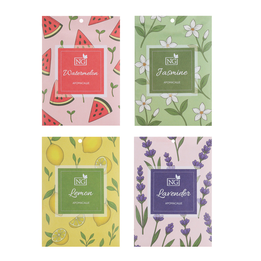 NEW GALAXY Ароматизатор Саше 10 гр, лаванда, жасмин, лимон, арбуз - #1
