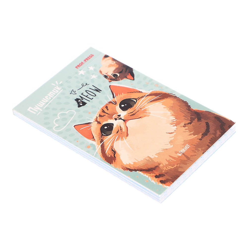 Блокнот А7, 48л, офсет, обложка картон, склейка, в ассортименте - #28