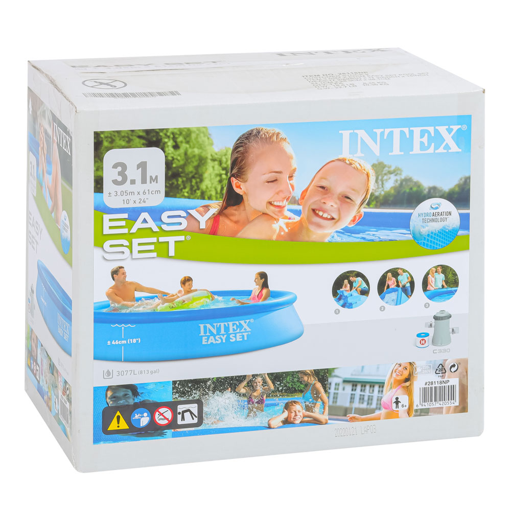 INTEX Бассейн надувной Изи Сет 305х61см, фильтр-насос, 28118NP - #3