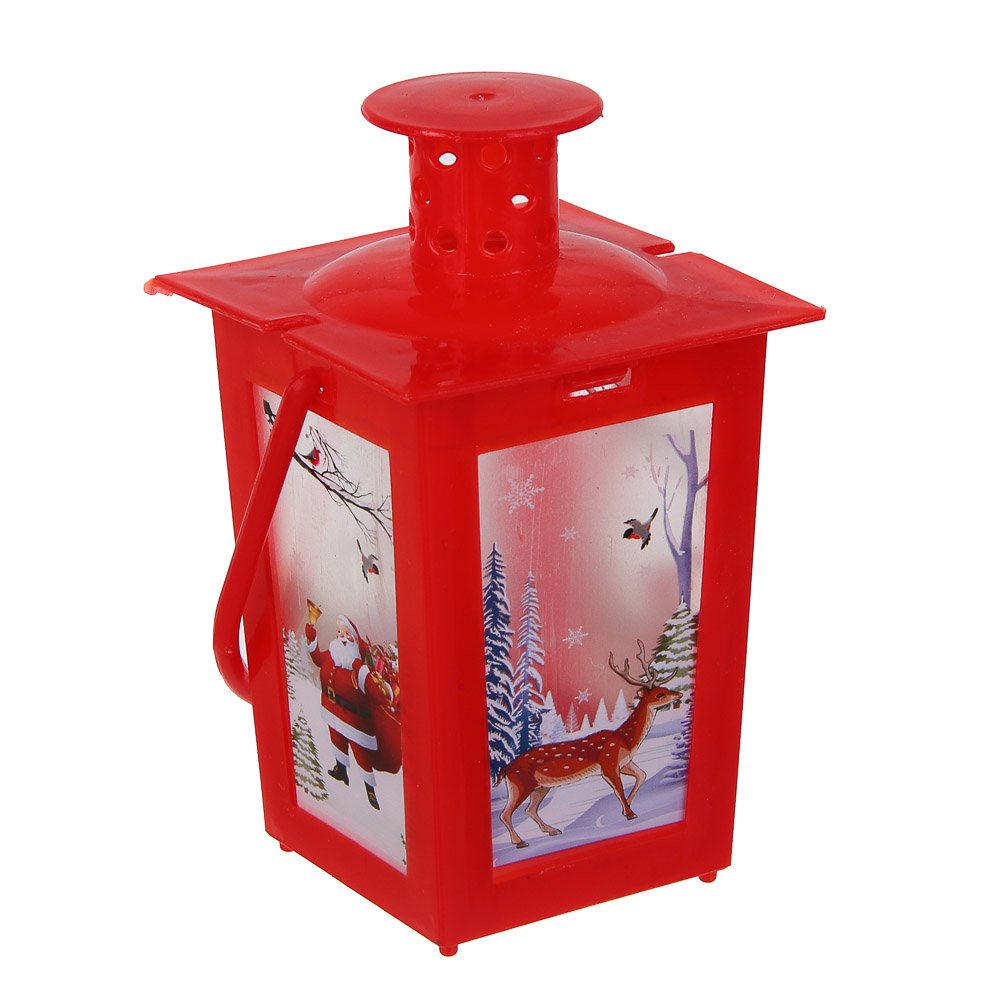 СНОУ БУМ Светильник декоративный LED в виде фонаря, 7x11,6см, PP, 3хAG10, 1 режим, 3 дизайна - #7