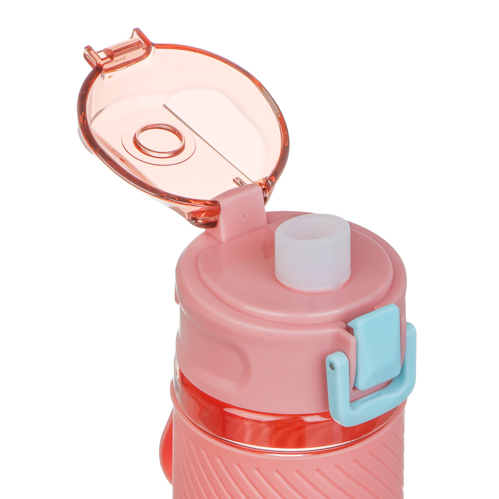 Бутылка спортивная для воды с силиконовым поильником тм BY SPORT, 500мл, 18,5x8,5см, 500мл, PC, 2 цв - #5