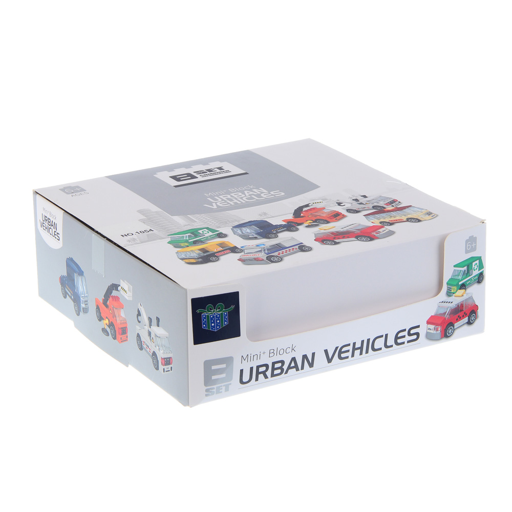 ИГРОЛЕНД Конструктор "Городские машинки", пластик бокс, 9х4,5х6 см, ABS, 8 видов - #5