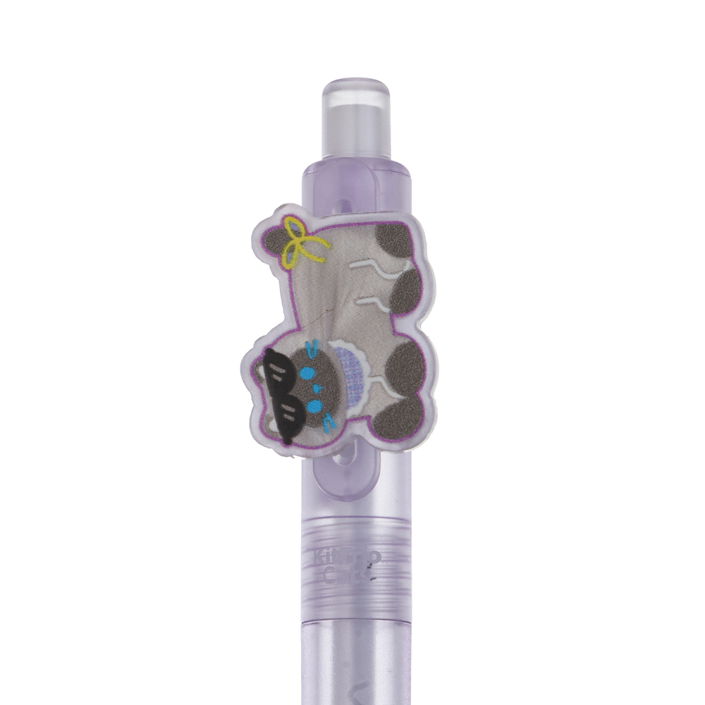 Ручка автоматическая гелевая синяя "Киттенс", 3 вида - #6