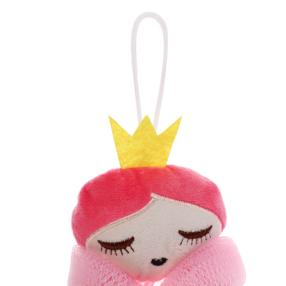 ЮL Мочалка банная для тела, полиэтилен, полиэстер, 50гр, 2 дизайна, МС24-04 - #3