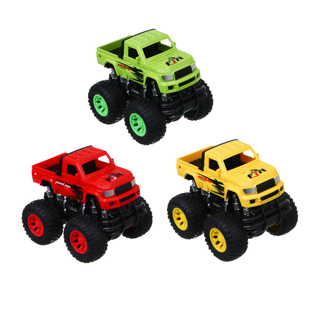 ИГРОЛЕНД Машина инерционная "Джип пикап", ABS, TPR, 10х10х12 см, 3 дизайна - #2