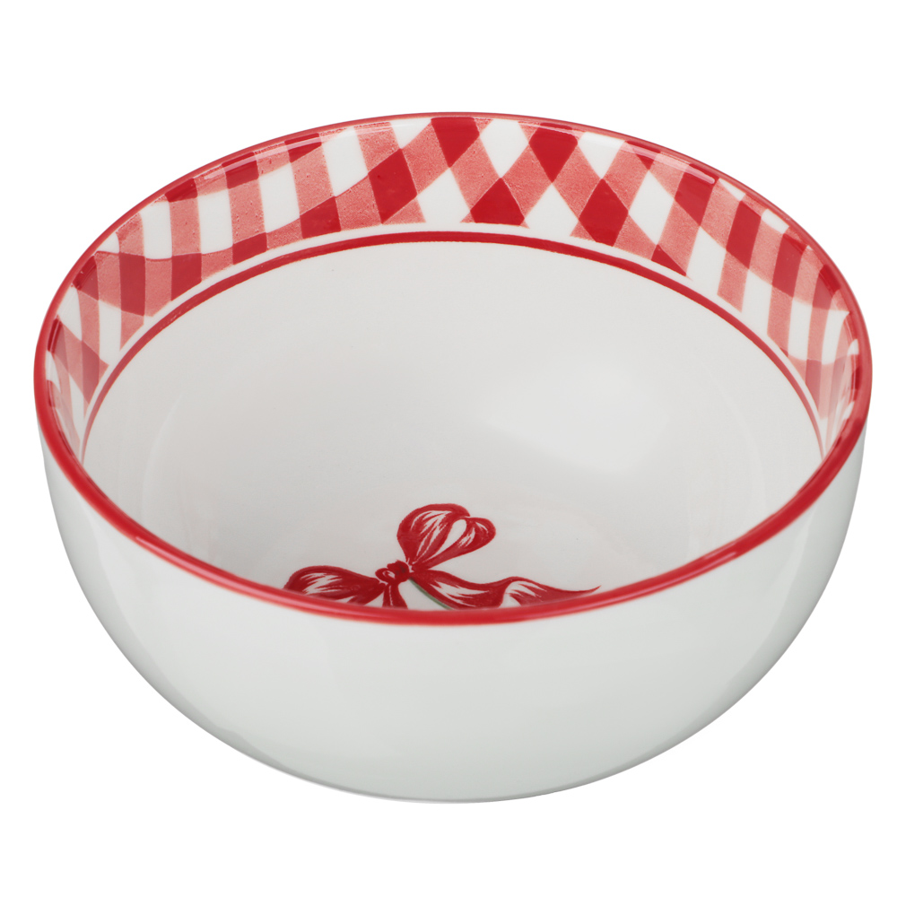 Салатник Черри тм MILLIMI, 14,3см, фарфор, белый - #1